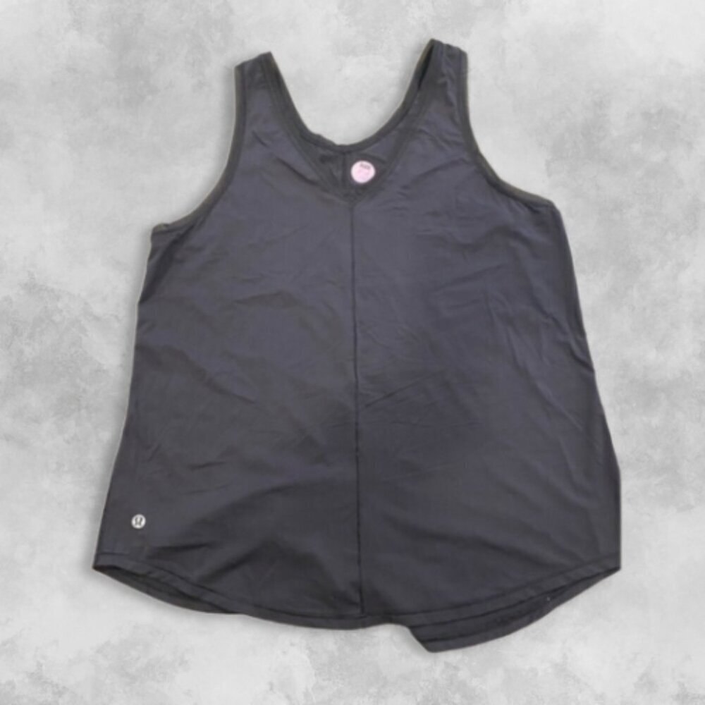 Lululemon Racerback Tank Top Lightweight Breathable Loose Fit Medium Black W M